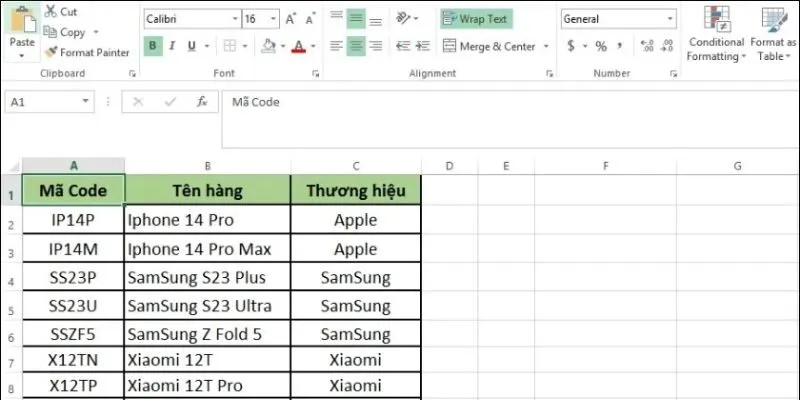 Mẹo sử dụng Excel hiệu quả hơn cho bảng và danh sách lớn