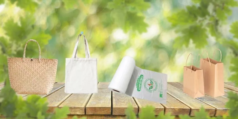 Sử dụng túi vải và hộp lưới để thay thế túi nilon